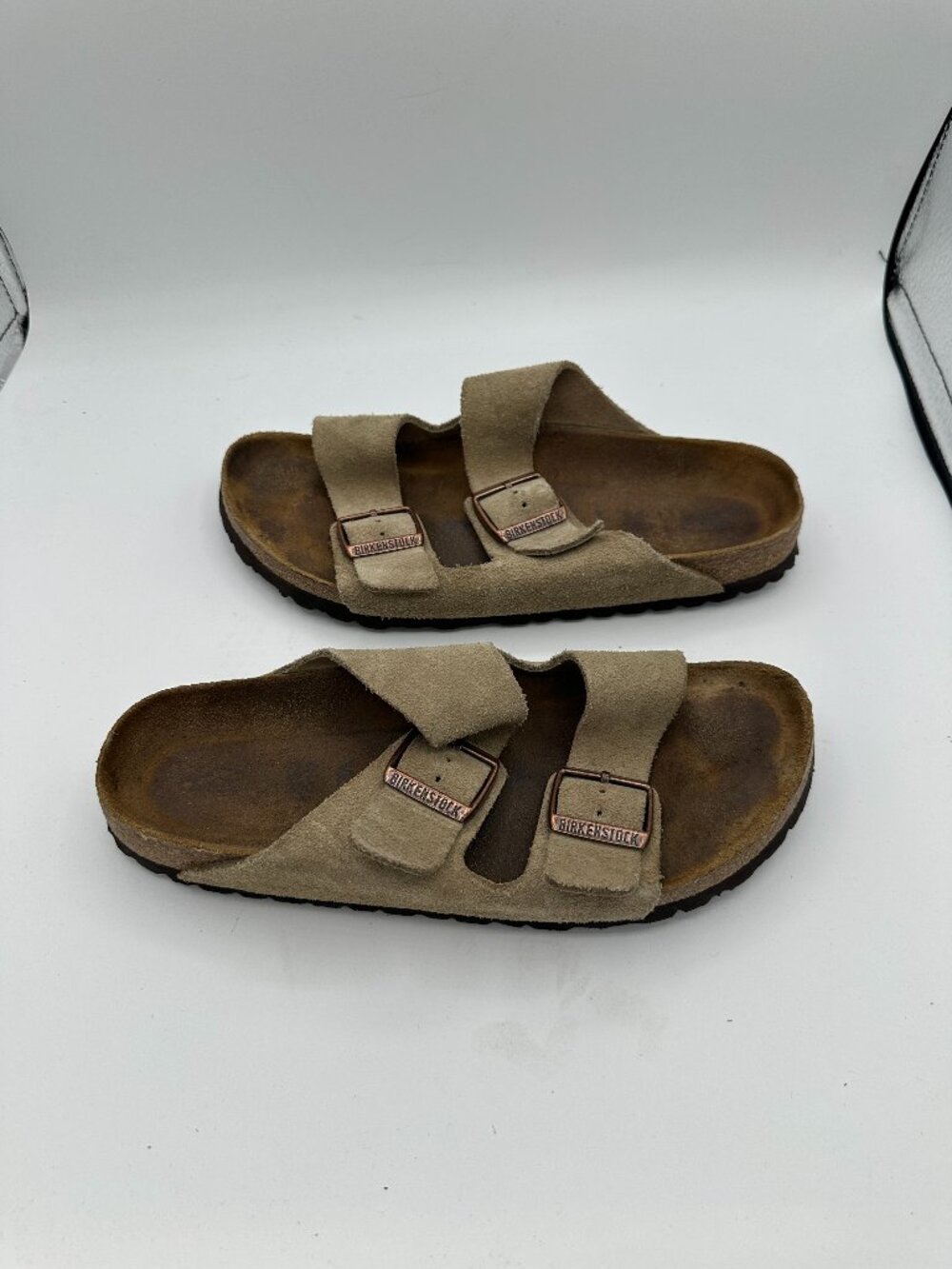 Birkenstock Arizona Tan Suede Sandals Size 39